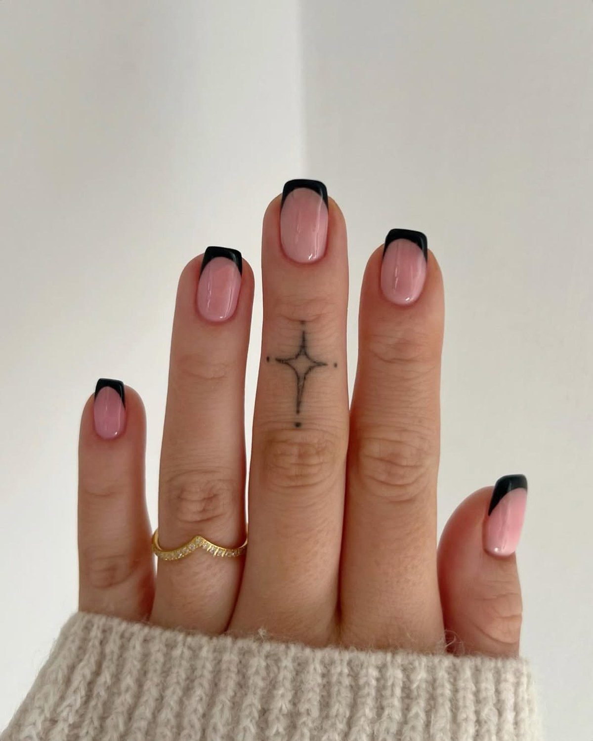 Milky white short nails homecoming