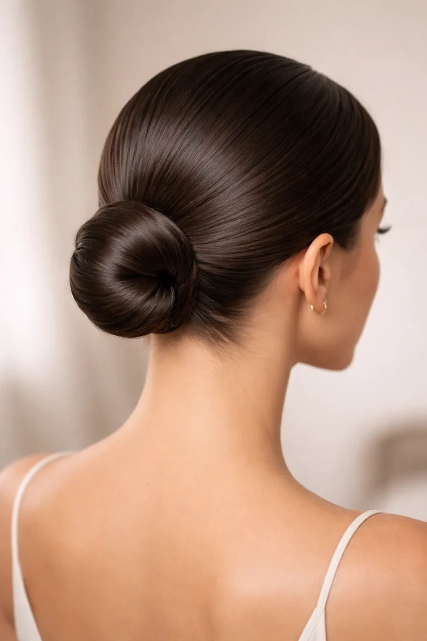 Sleek Wrapped Low Bun