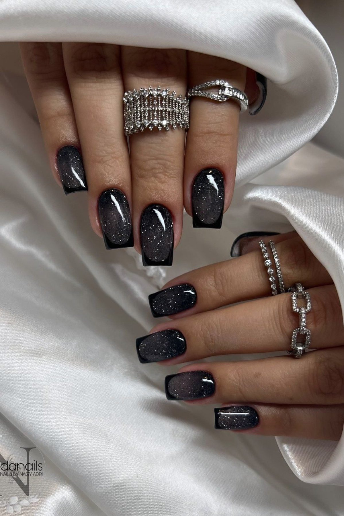 Crystal cuticle detail nails homecoming