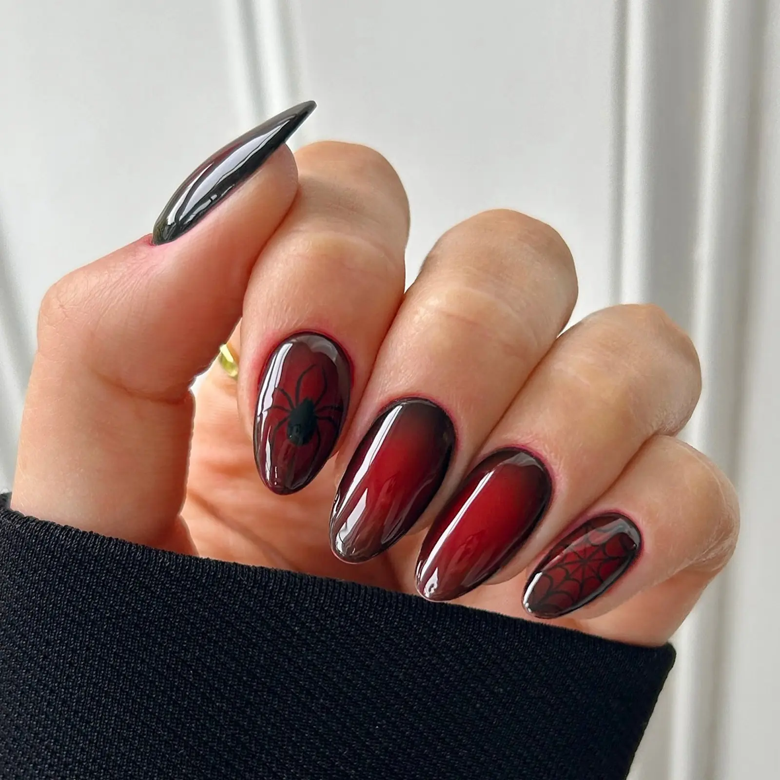 Sheer Olive With Webs