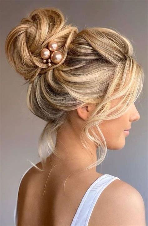 10. Elegant High Top Knot with Wrap