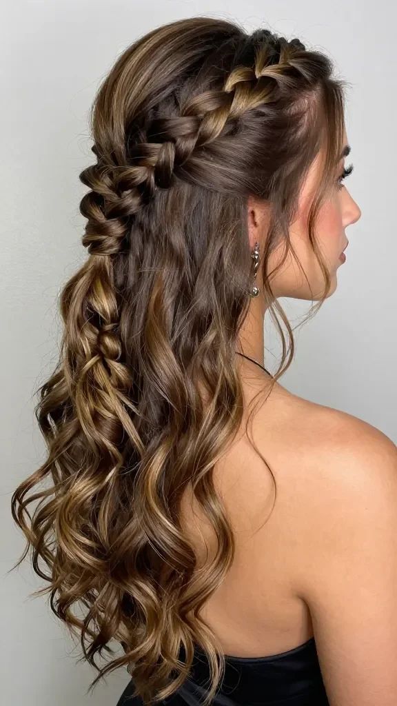 12. Half-Up Fishtail Braid