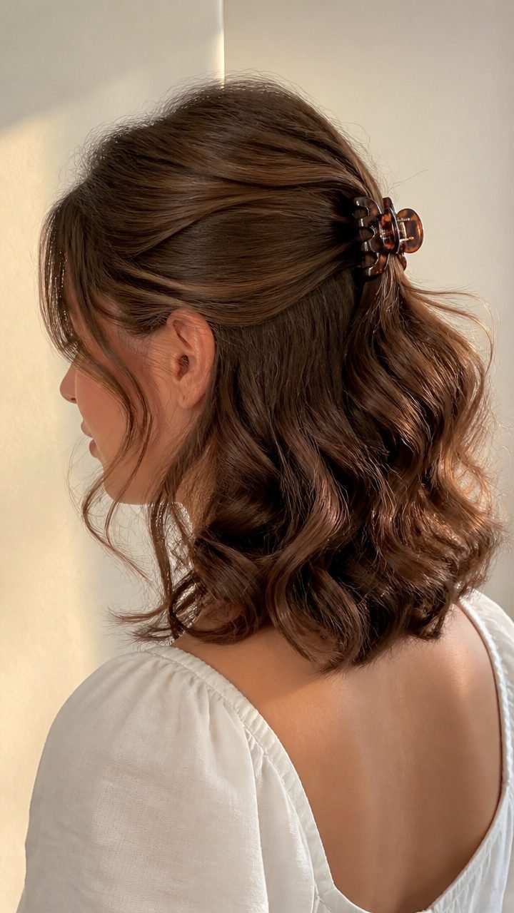 13. Half-Up with Claw Clip