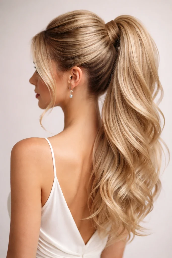 15. High Half-Up Ponytail