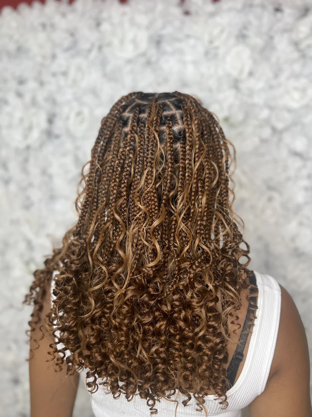 15. Boho Braids with Curls