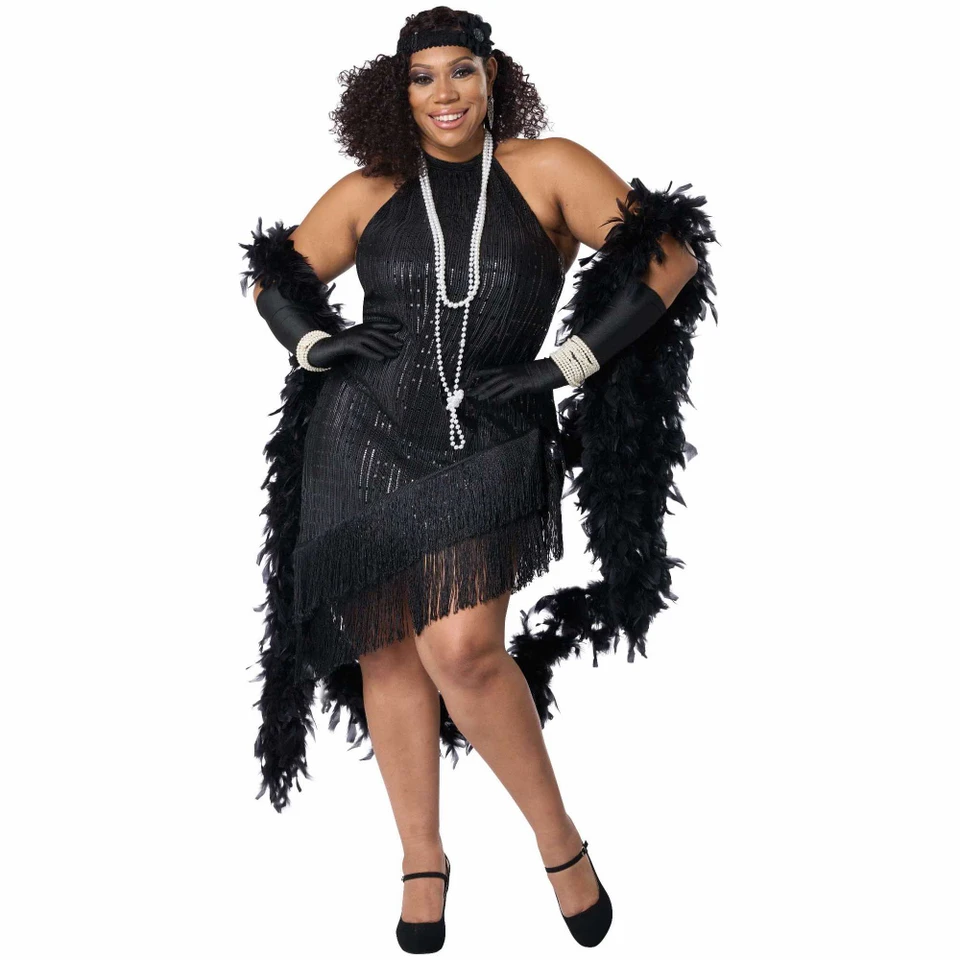 Plus-Size Drop-Waist Flapper