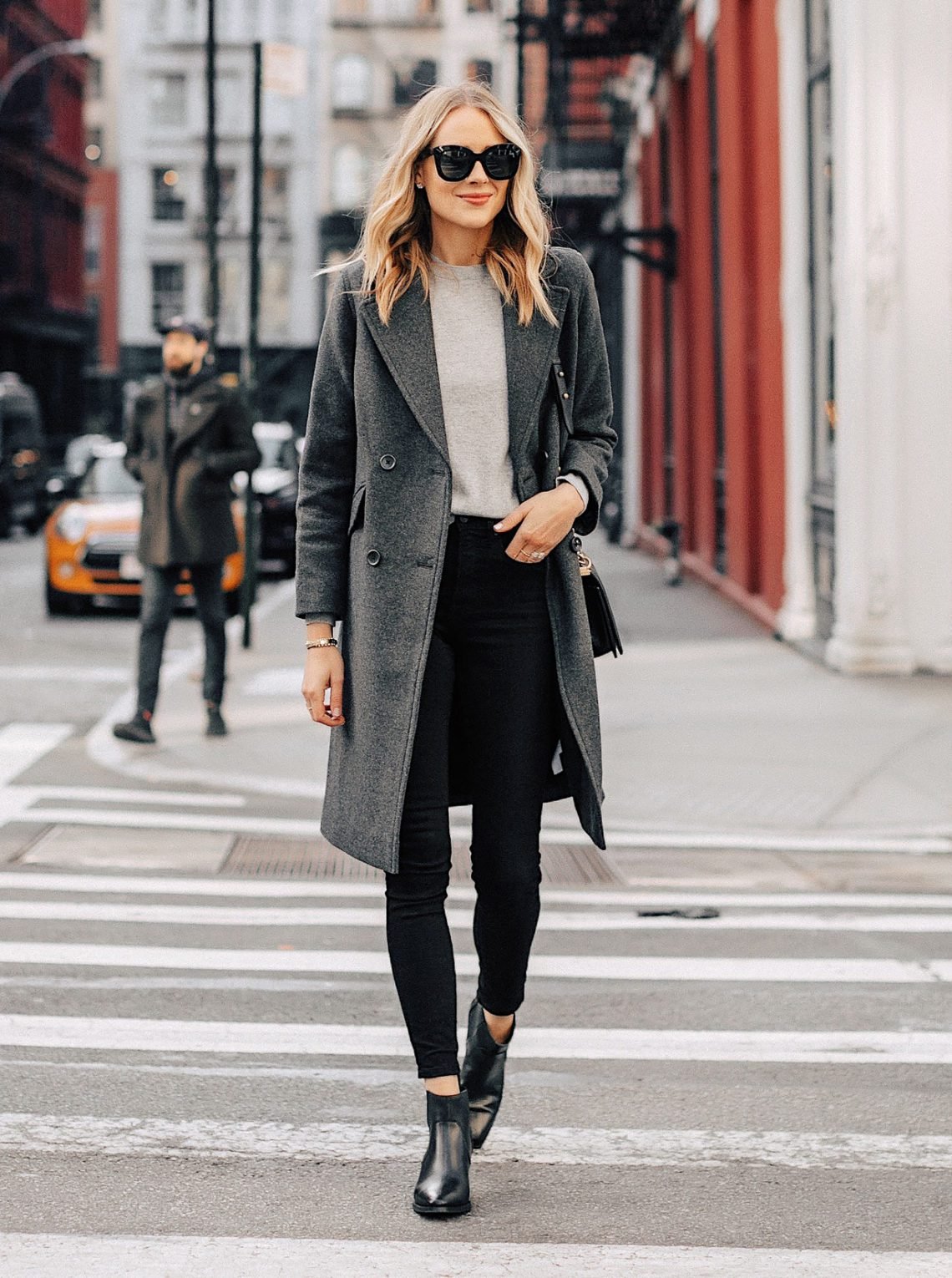 Statement fall wool coat outfit