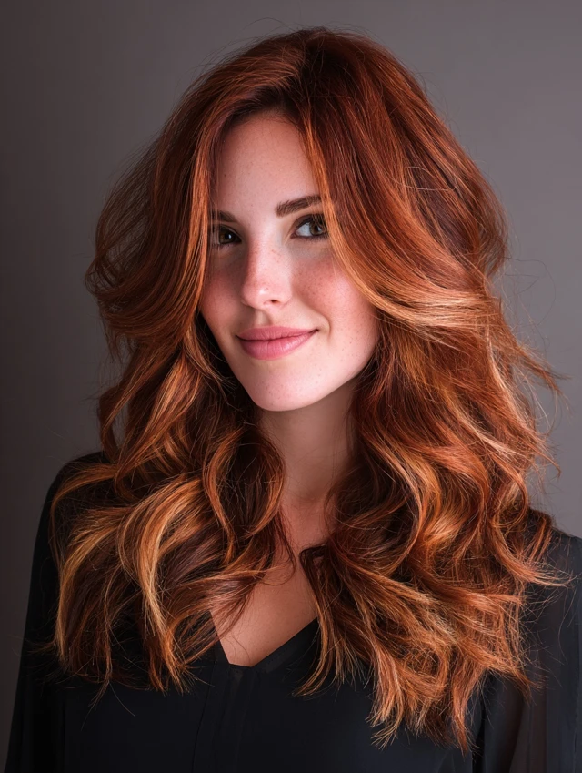 Copper Balayage Bob