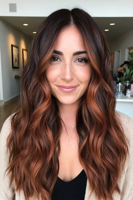 Textured Lob with Copper Highlights