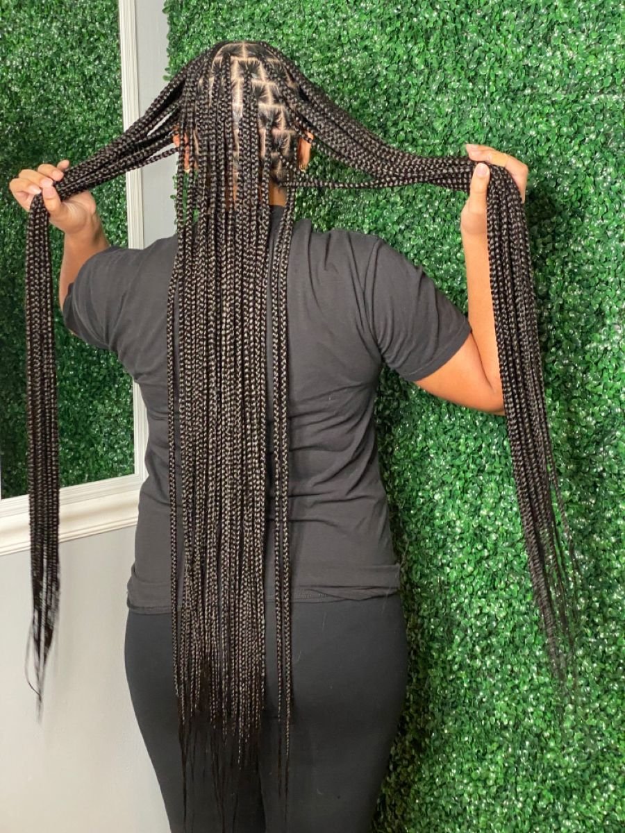 Auburn Knotless Braids