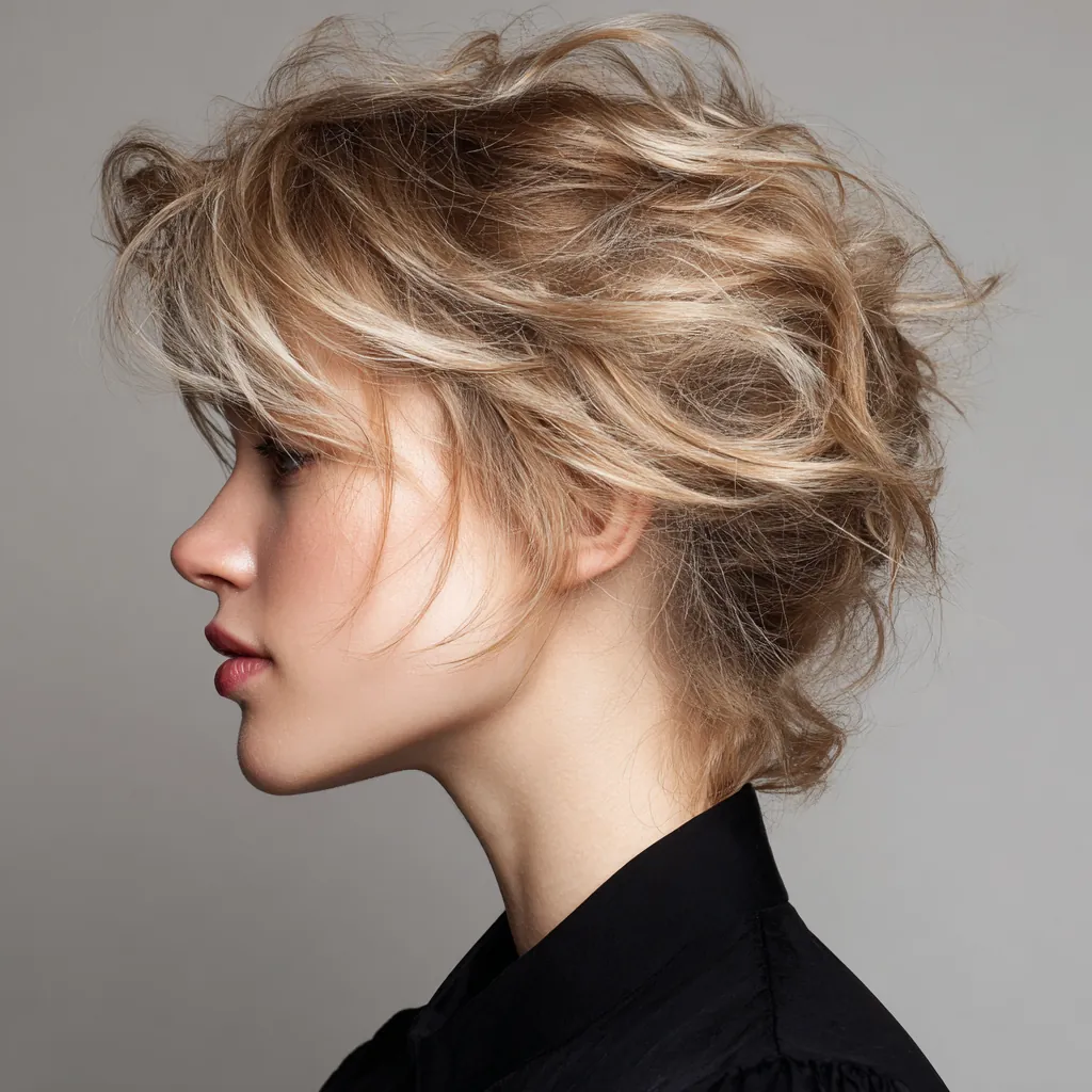 Curtain Bangs with Layers