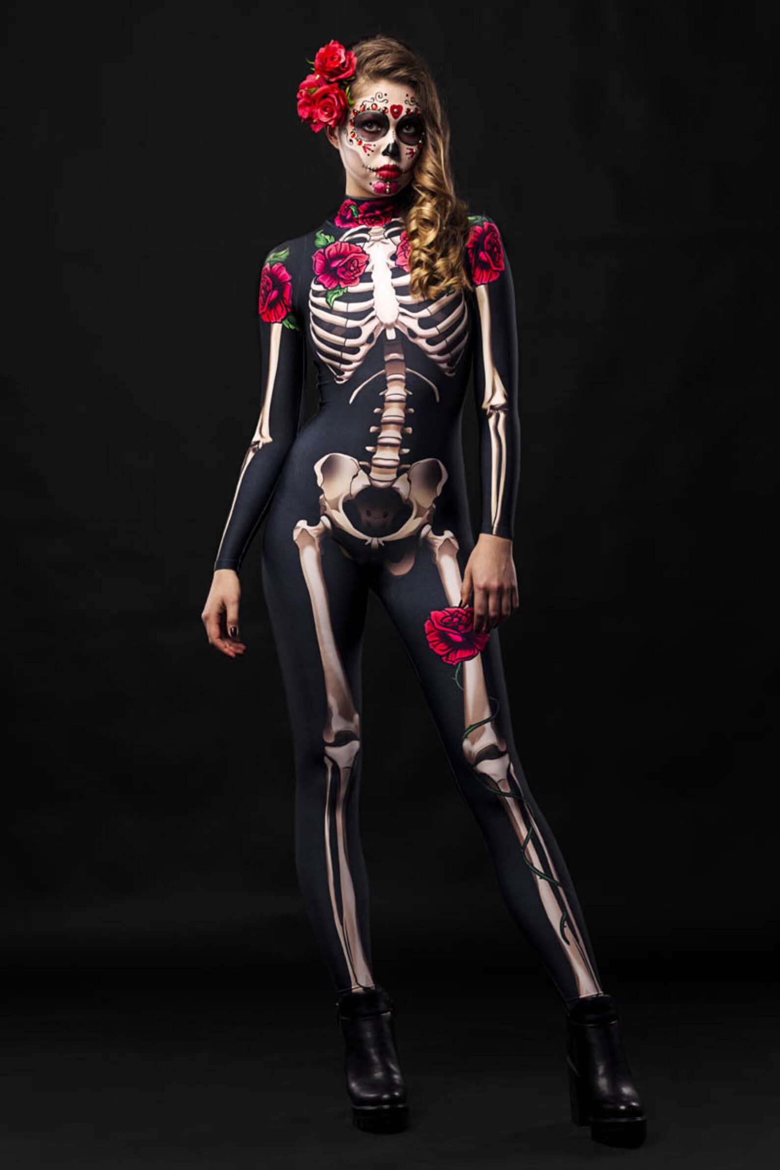 Skeleton bodysuit Halloween costume